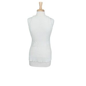 All Saints Bone White Arleta Vest Sleeveless Top Size Small